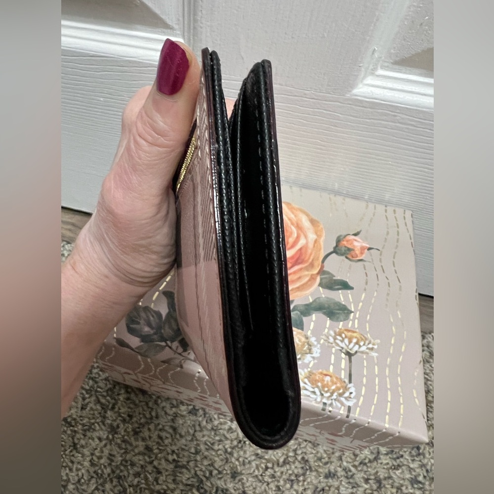 Kate Spade Pink and Black Plaid Wallet - Picture 7 of 9